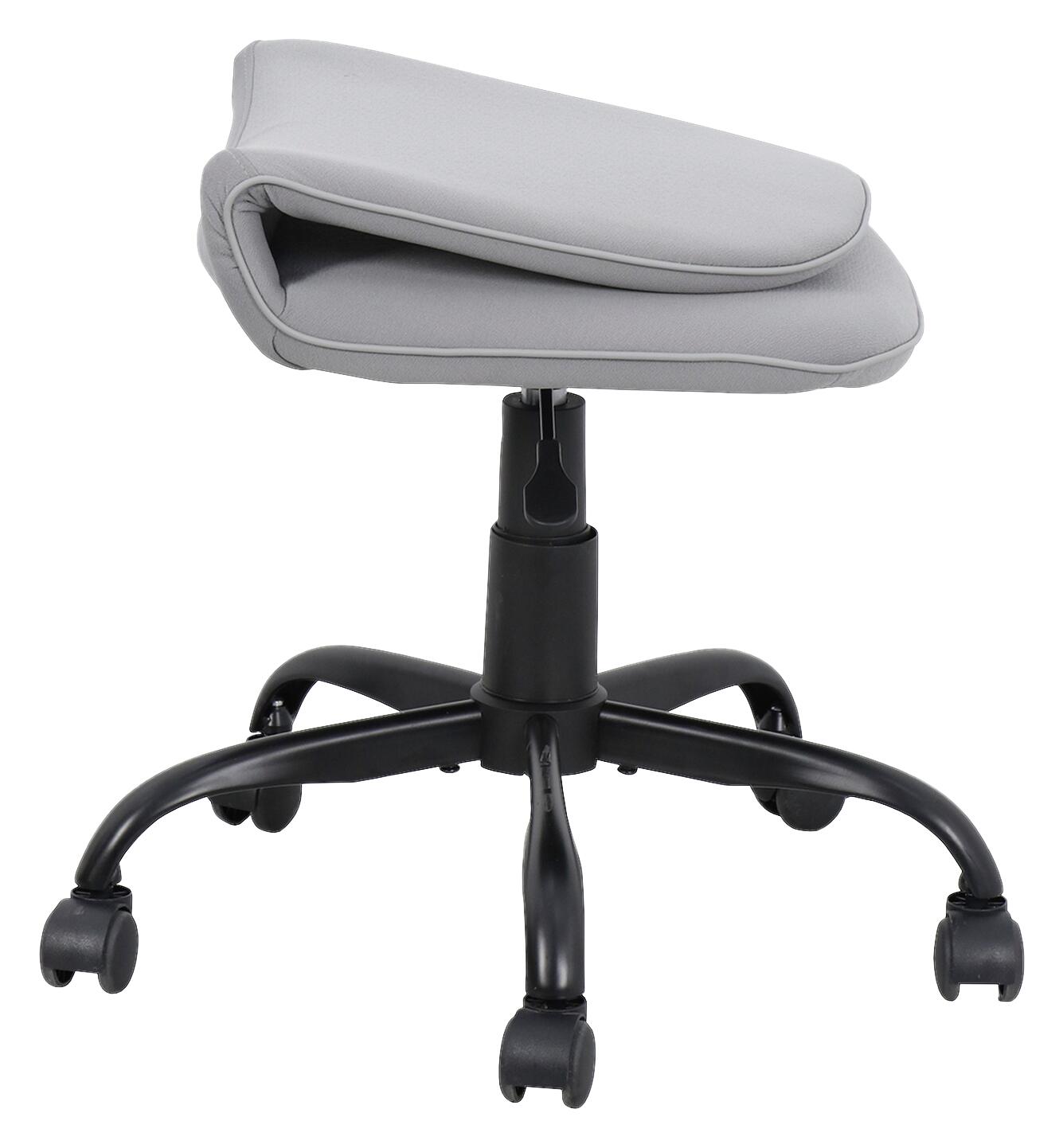 Drehstuhl TROLLY schwarz grau Metall Stoff