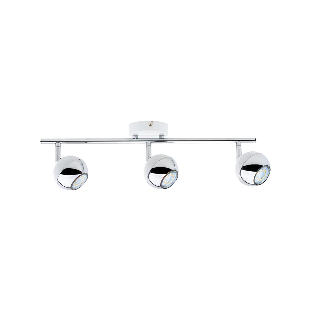 SPOT Light Spotbalken Bianca weiß Chrom Metall B/H/T: ca. 48x16x8 cm GU10 3 Brennstellen