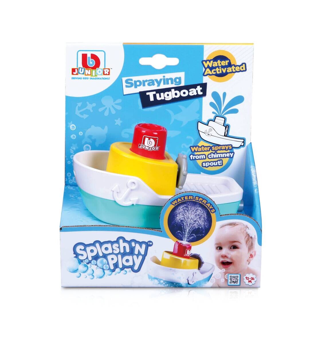 BBJunior Spielzeugboot Splash 'n Play Spraying Tugboat B/H/L: ca. 8,3x8,3x15 cm