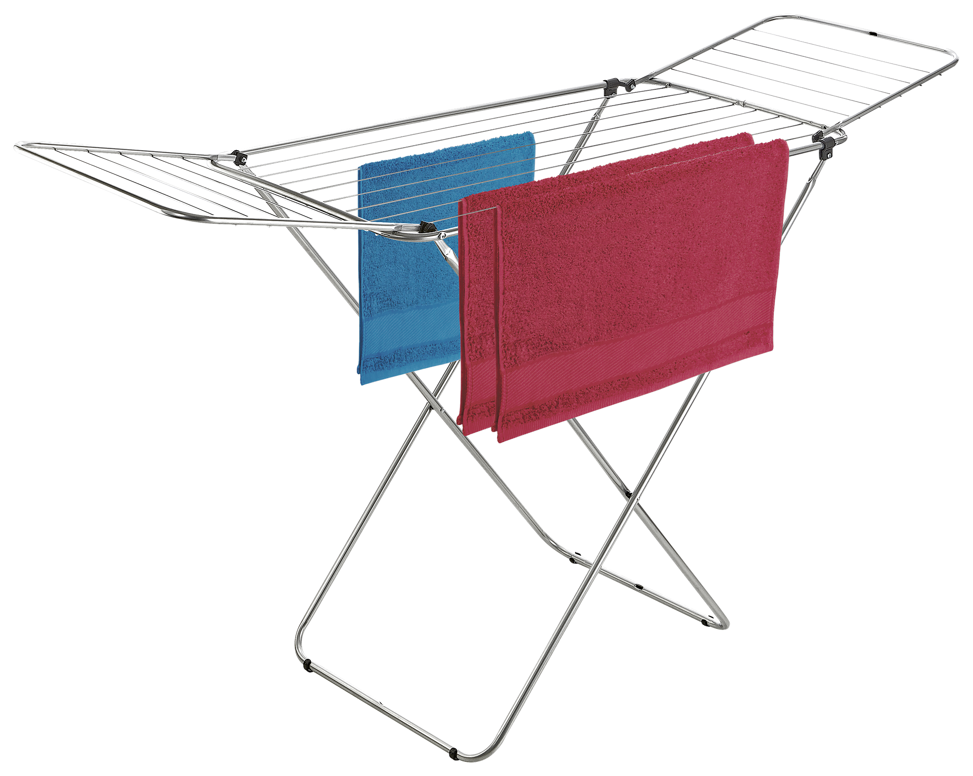 MICHELINO Flügelwäschetrockner silber