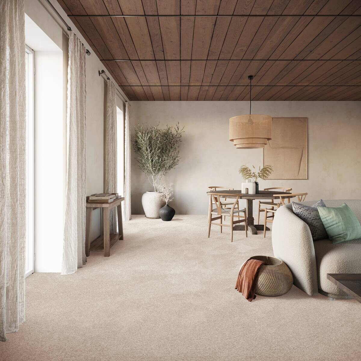 Dorado Teppichboden Garda beige B: ca. 400 cm pro m²