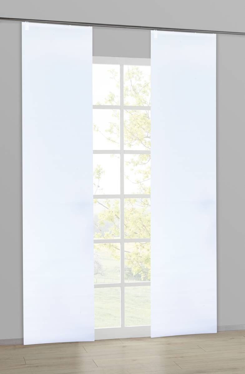 POCOline Schiebevorhang Neapel weiß B/L: ca. 60x245 cm