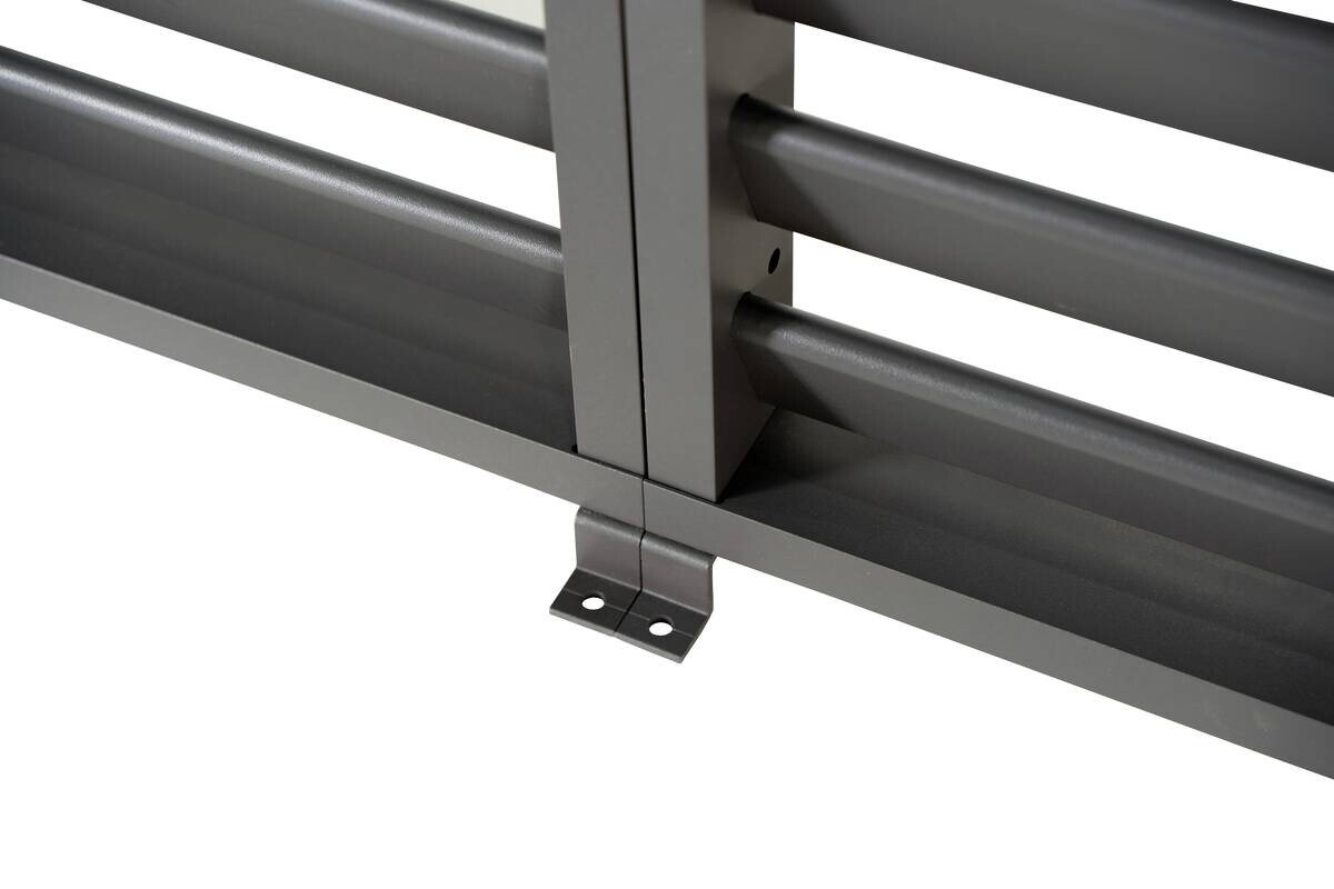 Mirador Lamellen-Seitenteil für Pergola Deluxe anthrazit Aluminium B/H/L: ca. 93x236,1x6 cm