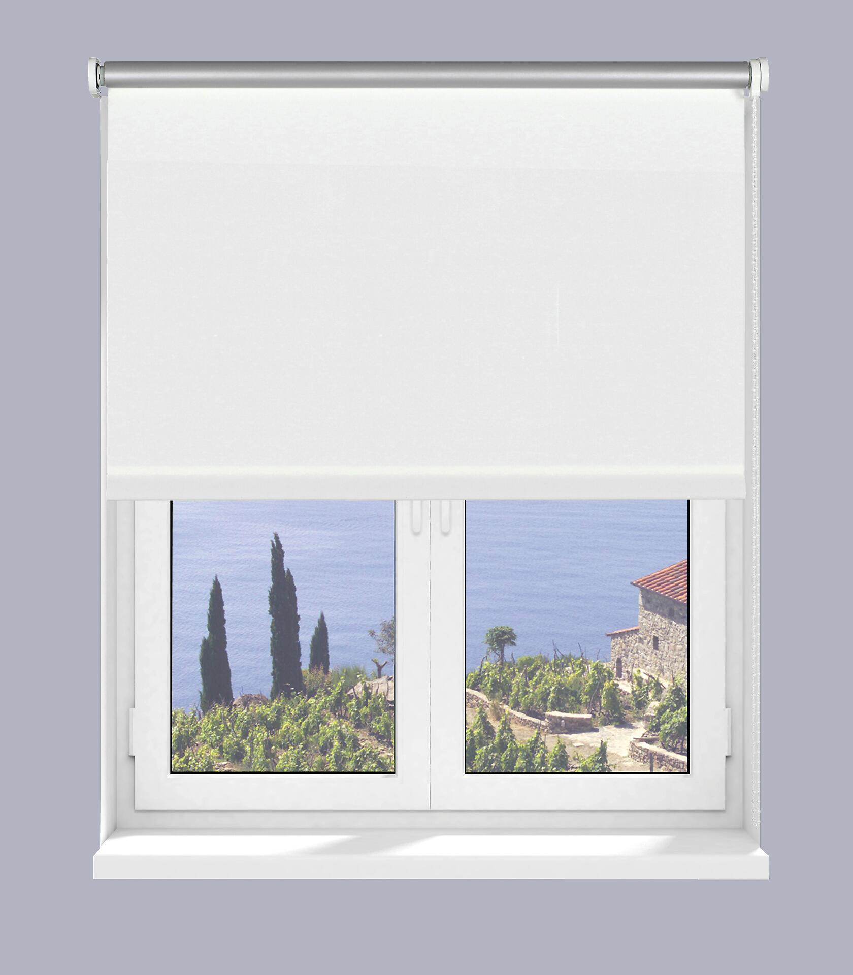 Boviva Thermo Seitenzugrollo Verdunklungsqualität weiß B/L: ca. 202x175 cm