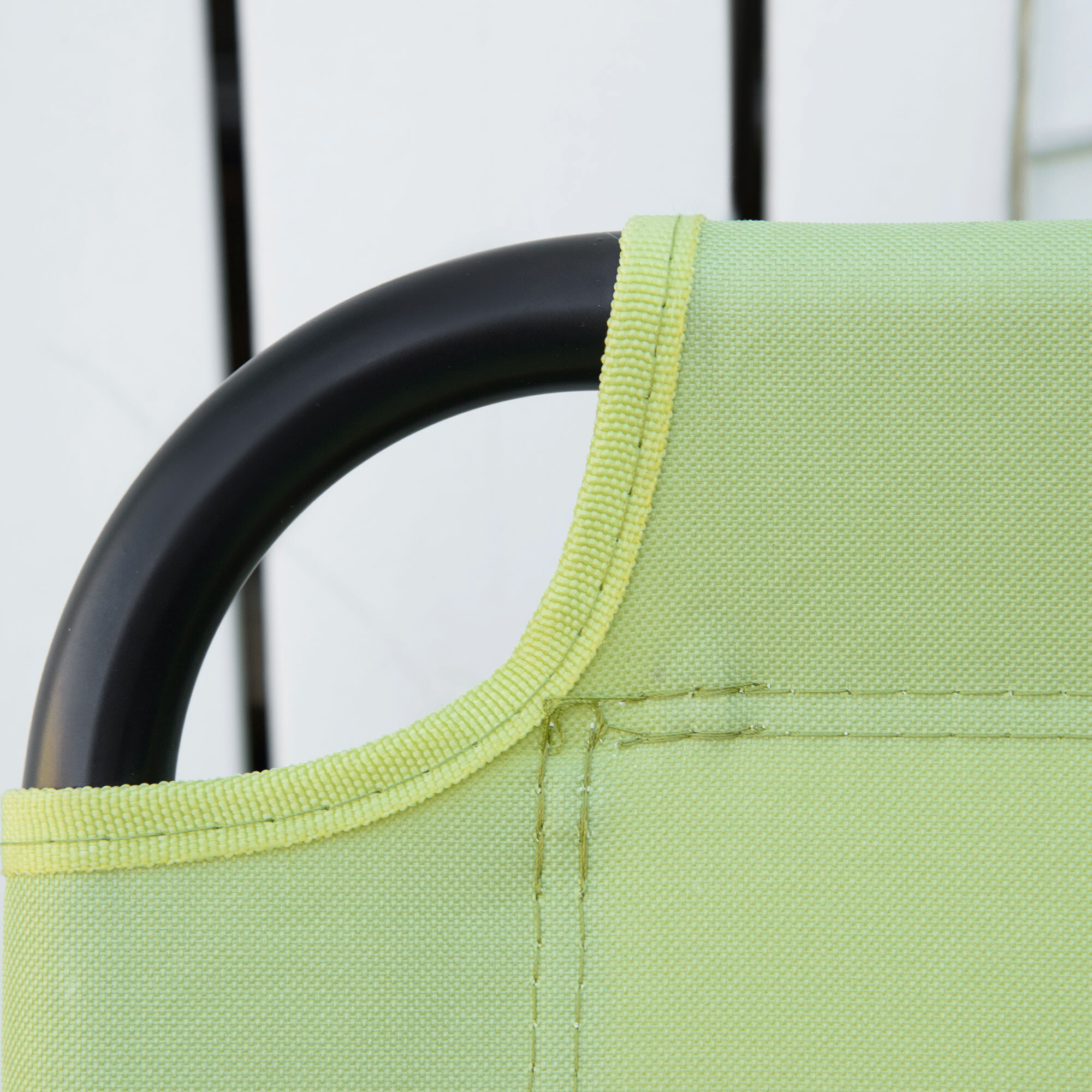 Outsunny Campingstuhl grün Stoff B/H/L: ca. 67x80x141 cm