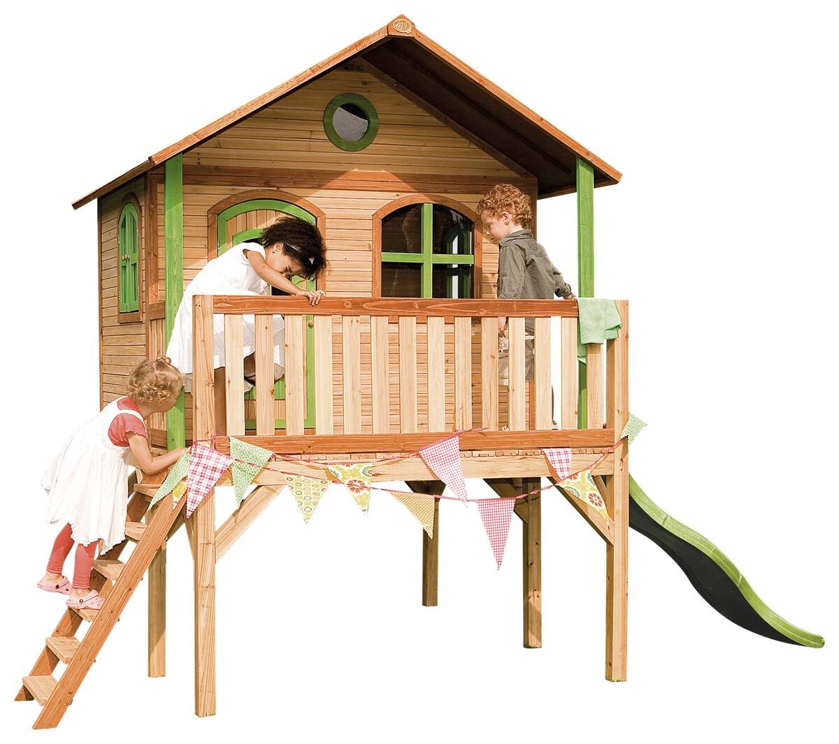 AXI Spielhaus Sophie grün B/H/L: ca. 380x274x212 cm