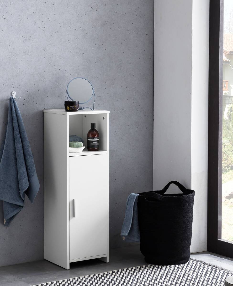 Badkommode weiß B/H/T: ca. 30x96x30 cm