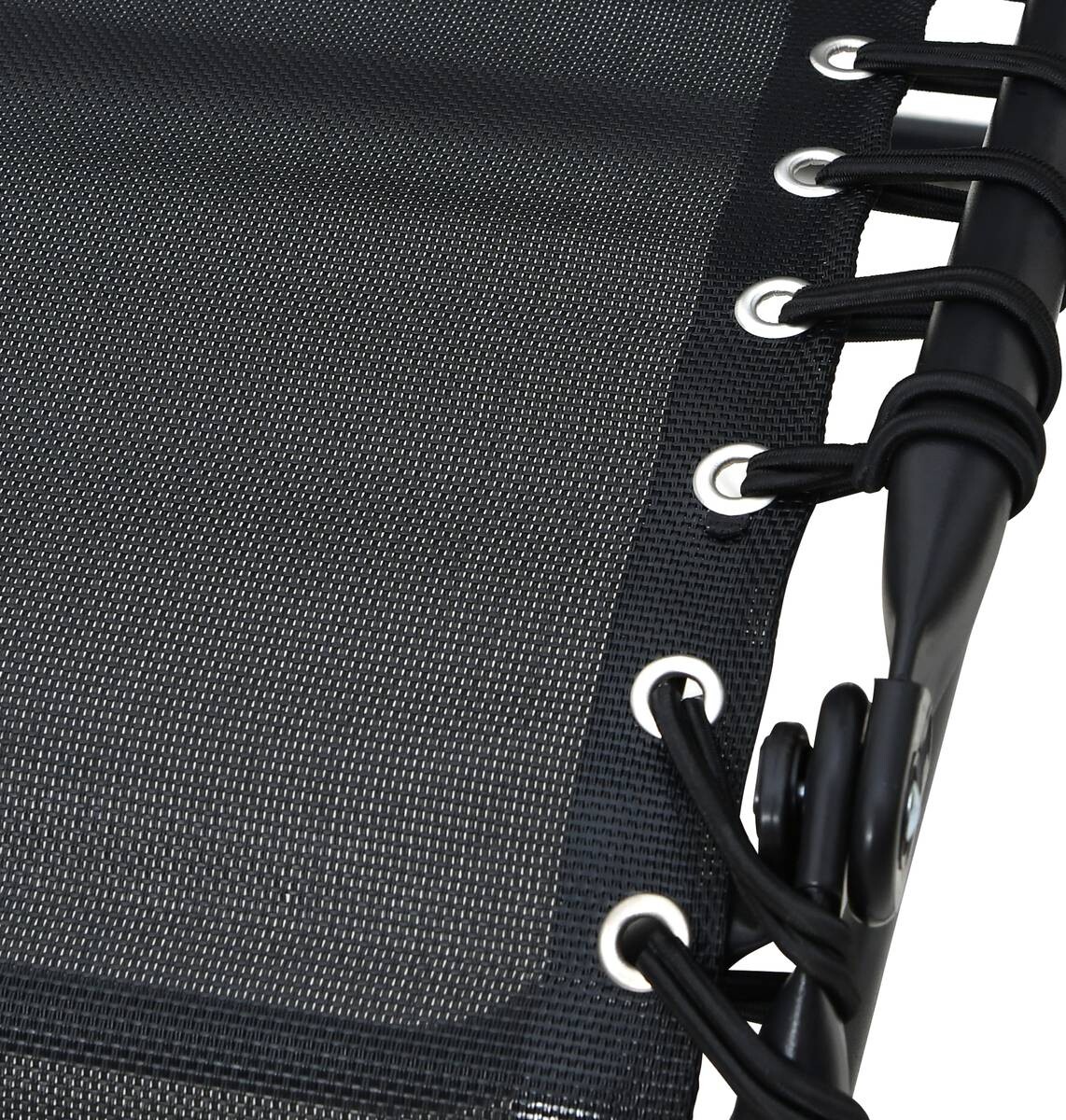 Relaxsessel schwarz Stahl B/H/L: ca. 63x107x93 cm