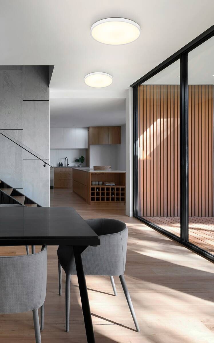 GLOBO Deckenleuchte weiß Opal Kunststoff H/D: ca. 3,55x23 cm 1 Brennstellen