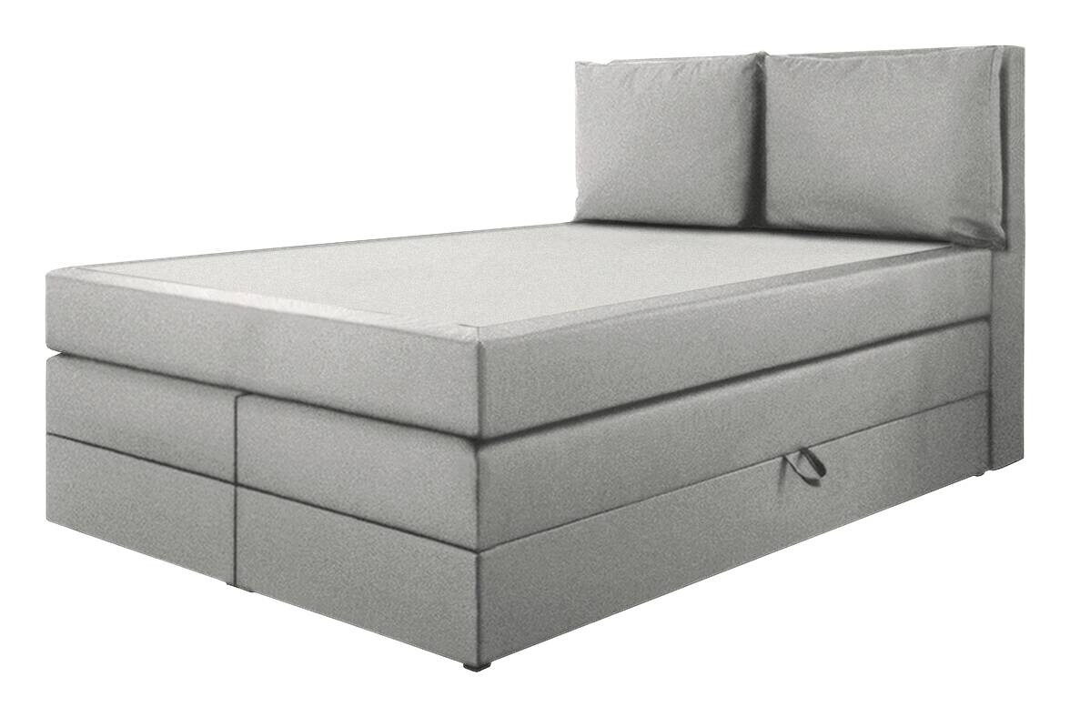 Boxspringbett Lissy hellgrau Liegefläche B/L: ca. 140x200 cm