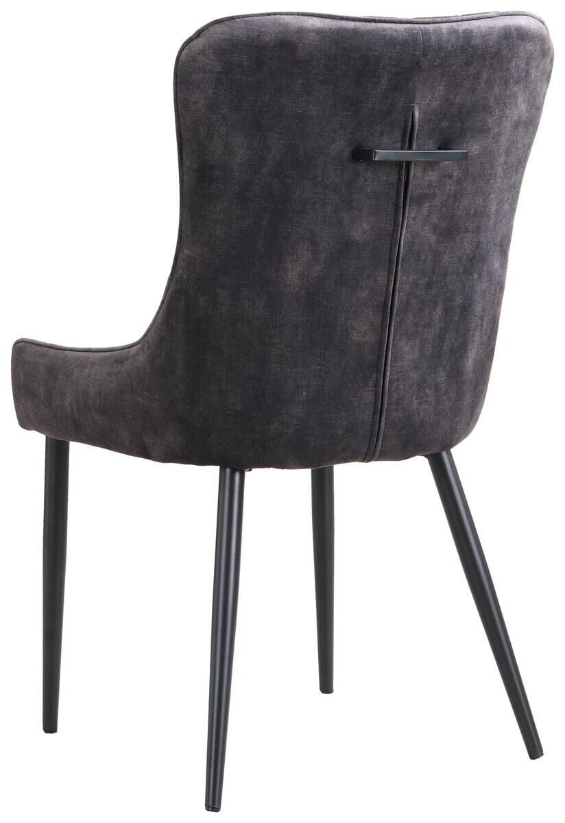 Stuhl Jackson anthrazit Samtoptik B/H/T: ca. 51x95x60 cm