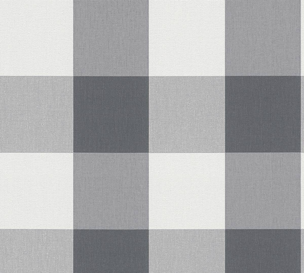A.S.Creation Vliestapete Black & White Rauten grau B/L: ca. 53x1005 cm
