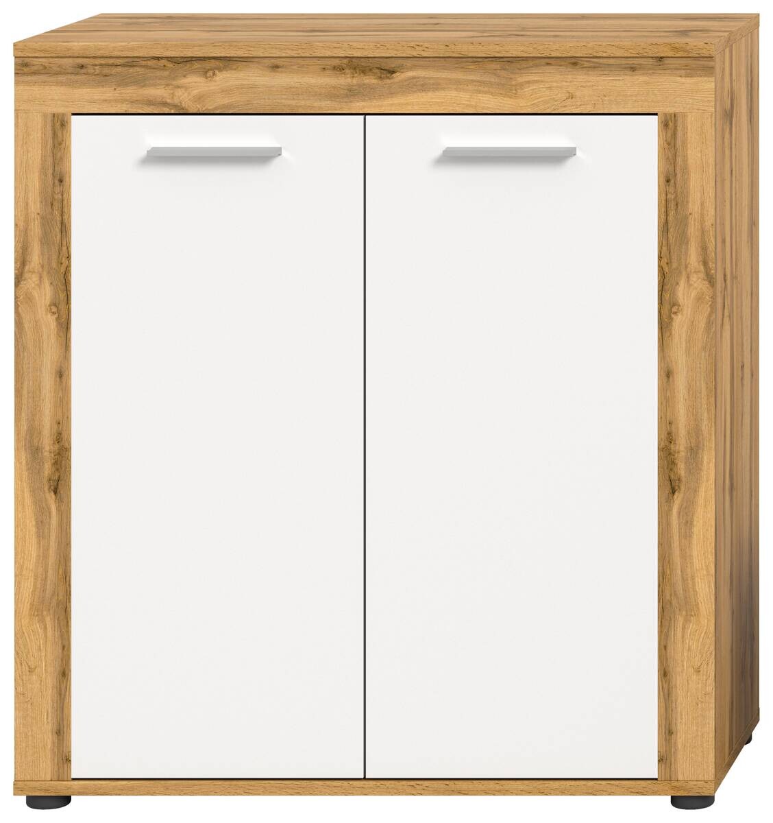 Highboard Jam Eiche Wotan Nachbildung weiß B/H/T: ca. 80x88x35 cm