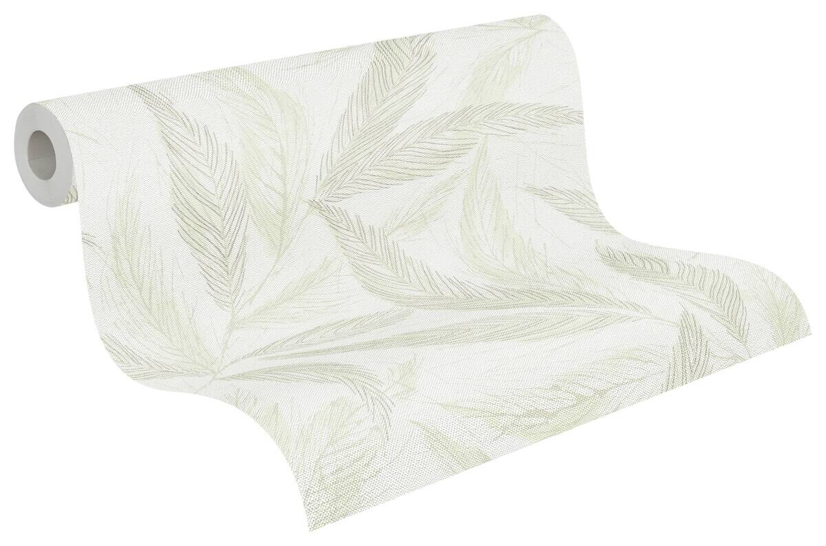 A.S.Creation Vliestapete silber grün creme B/H/D: ca. 53x1005x9,4 cm