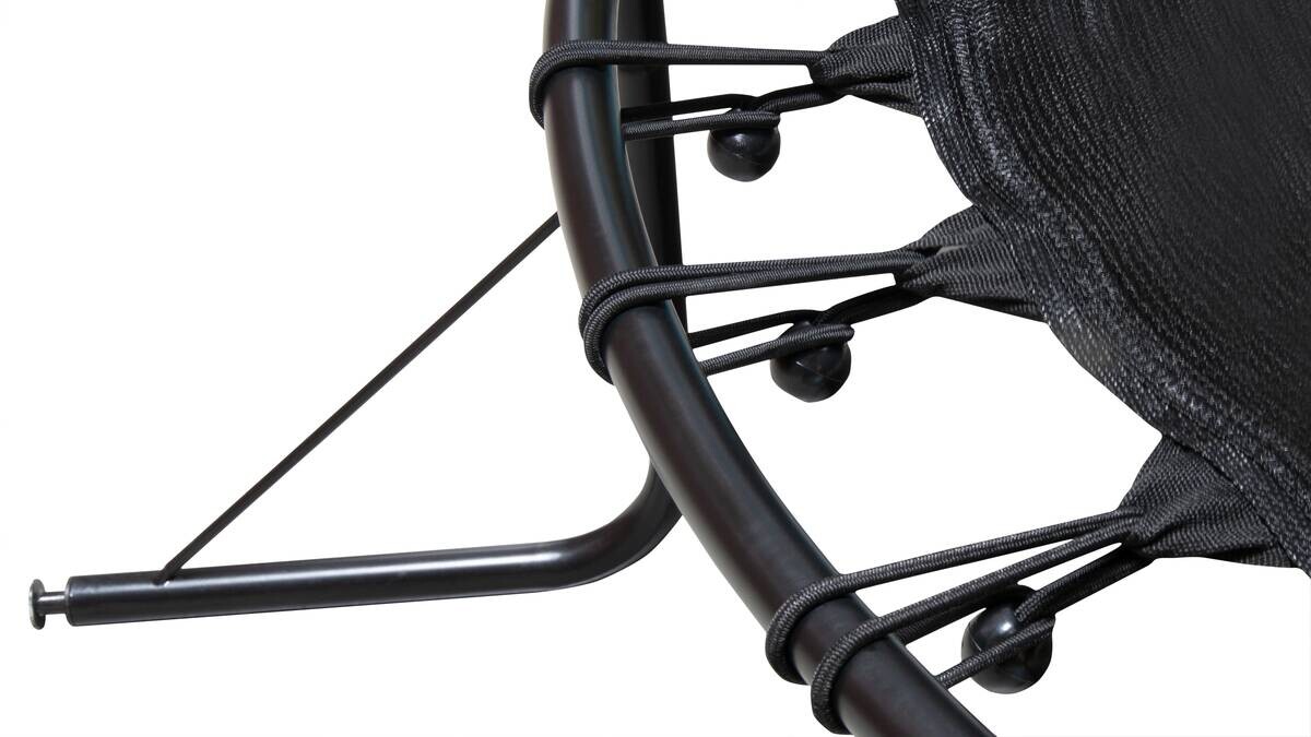 Hudora Trampolin Safety 140 blau B/H/L: ca. 195x188x195 cm