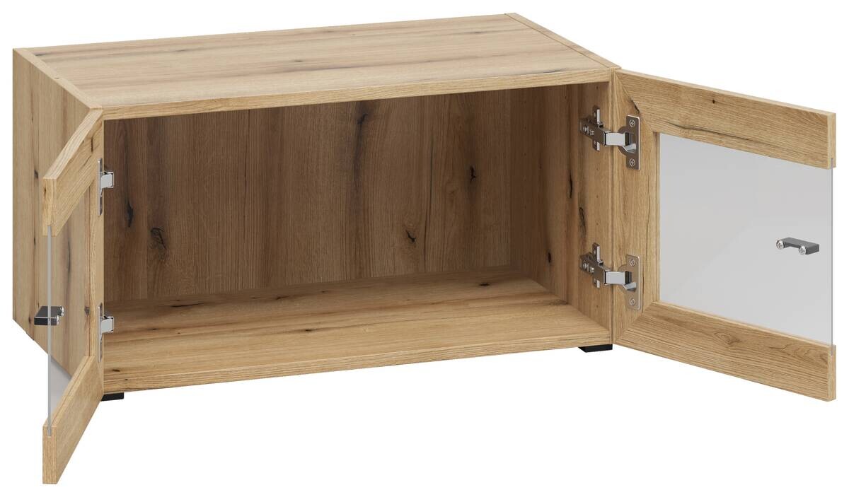 Vitrine System 64 Eiche Evoke Oak Nachbildung B/H/T: ca. 64x32x35 cm