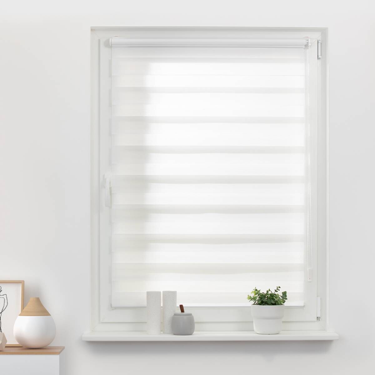 LICHTBLICK Doppelrollo Duo weiß B/L: ca. 75x150 cm