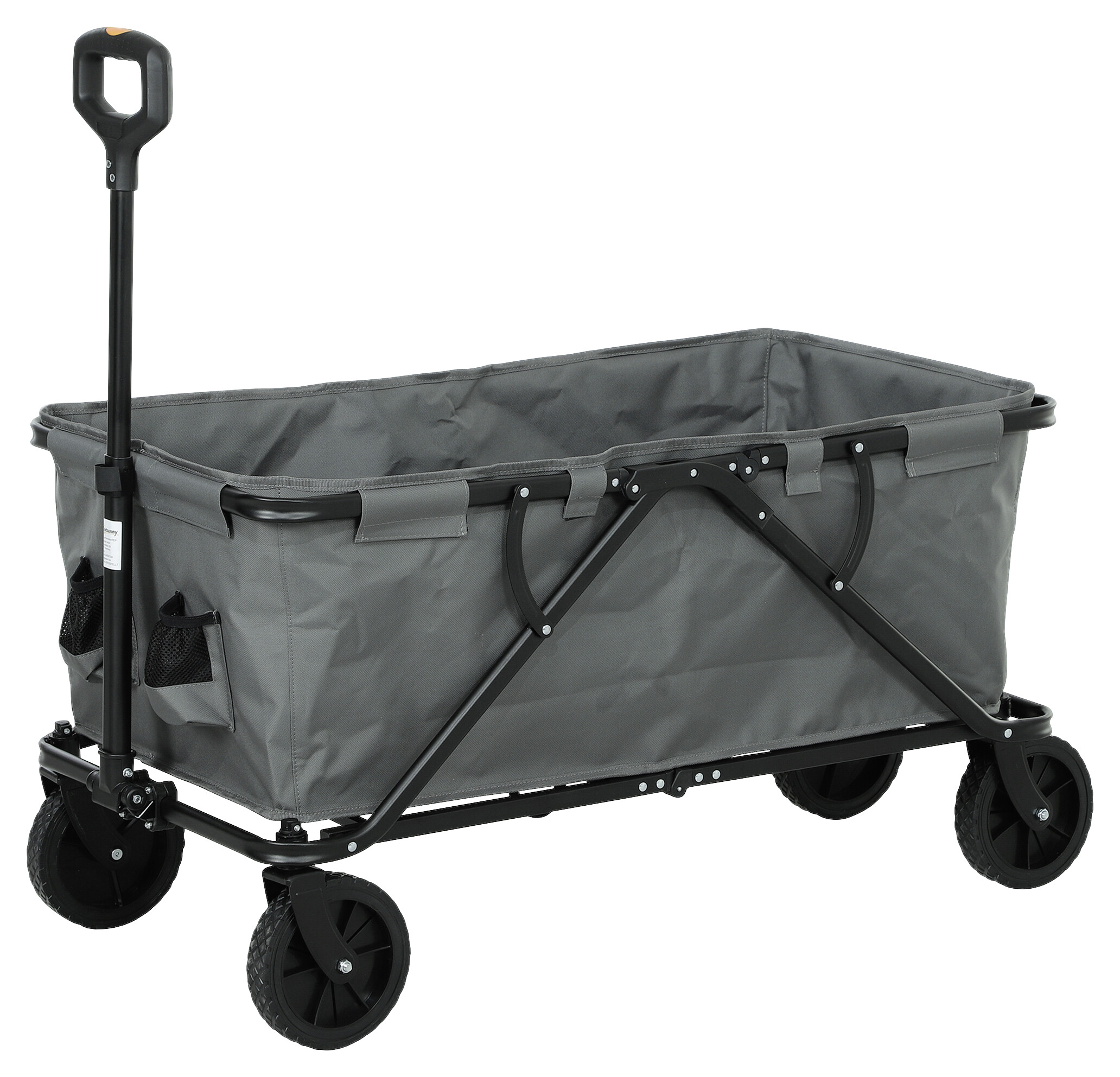 Outsunny Gartenwagen dunkelgrau Polyester B/H/L: ca. 55x56x100 cm