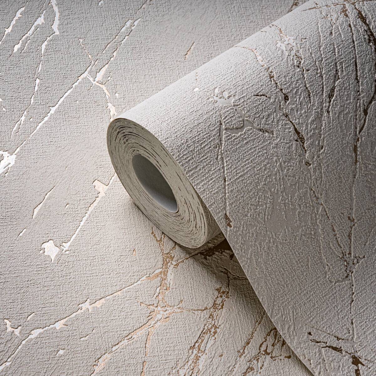 A.S.Creation Vliestapete silber gold B/H/D: ca. 53x1005x9,8 cm