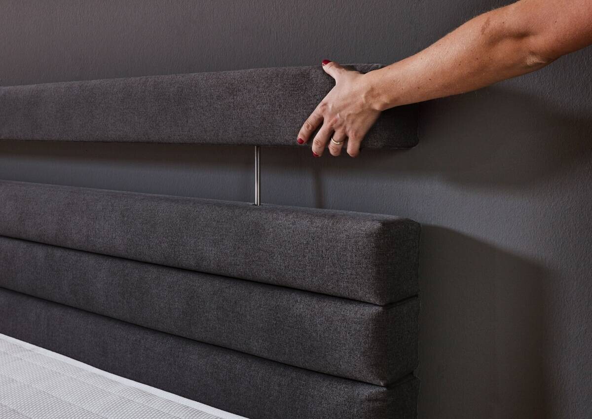 Boxspringbett Kokomo anthrazit Liegefläche B/L: ca. 140x200 cm