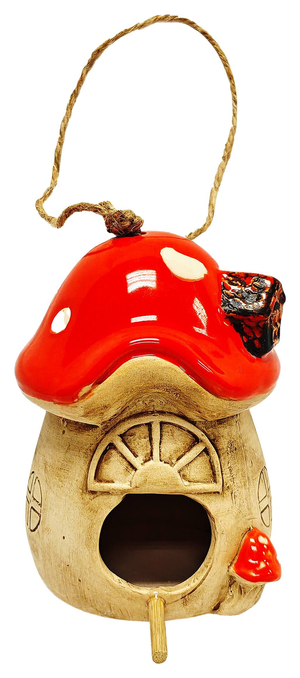 Dekorationsartikel rot Porzellan B/H/L: ca. 11x13x11 cm