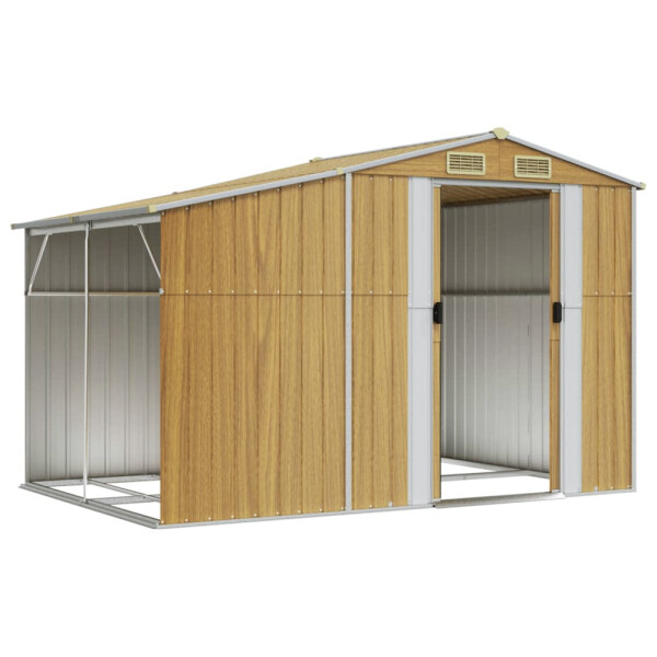 vidaXL Gartenhaus braun B/T/L: ca. 277x179x192,5 cm