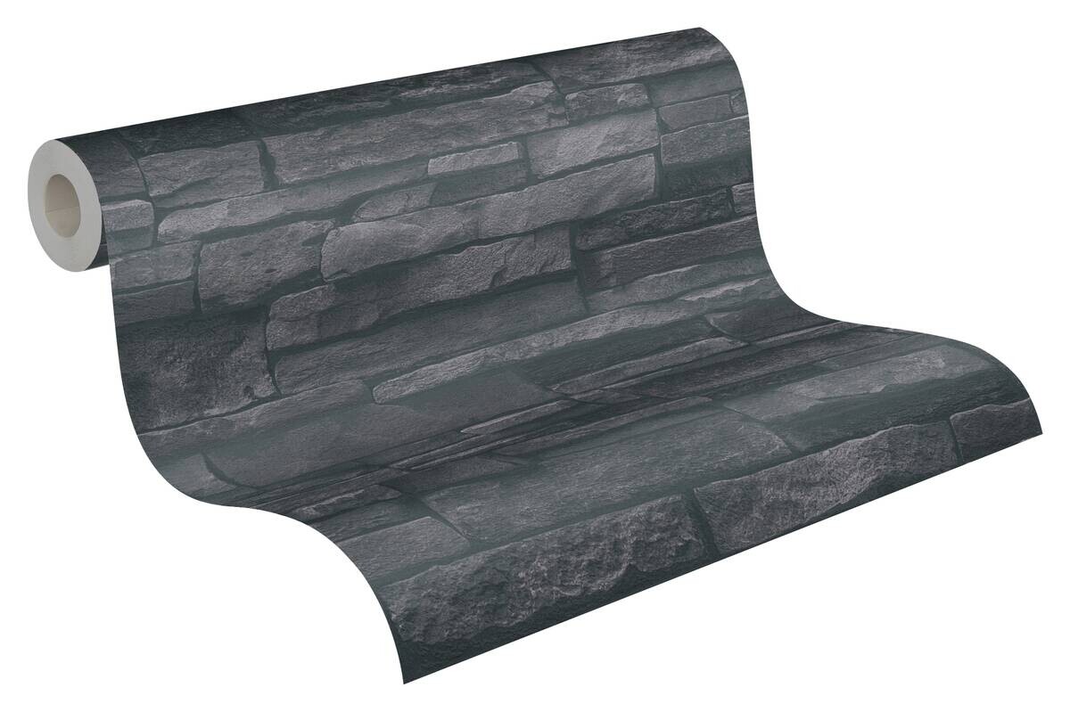 A.S.Creation Vliestapete anthrazit B/H/D: ca. 53x1005x8,5 cm