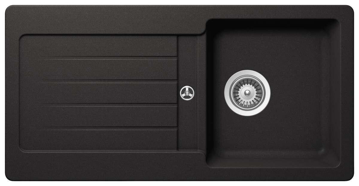 SCHOCK Einbauspüle Typos D-100S Nero Cristalite B/H/T: ca. 86x43,5x30,9 cm SCHOCK Einbauspüle Typos D-100S Nero Cristalite B/H/T: ca. 86x43,5x30,9 cm
