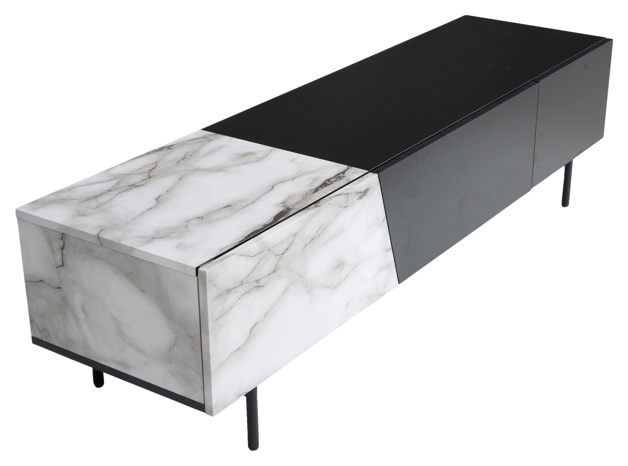 Lowboard weiß Marmor Optik B/H/T: ca. 150x40x40 cm Lowboard weiß Marmor Optik B/H/T: ca. 150x40x40 cm