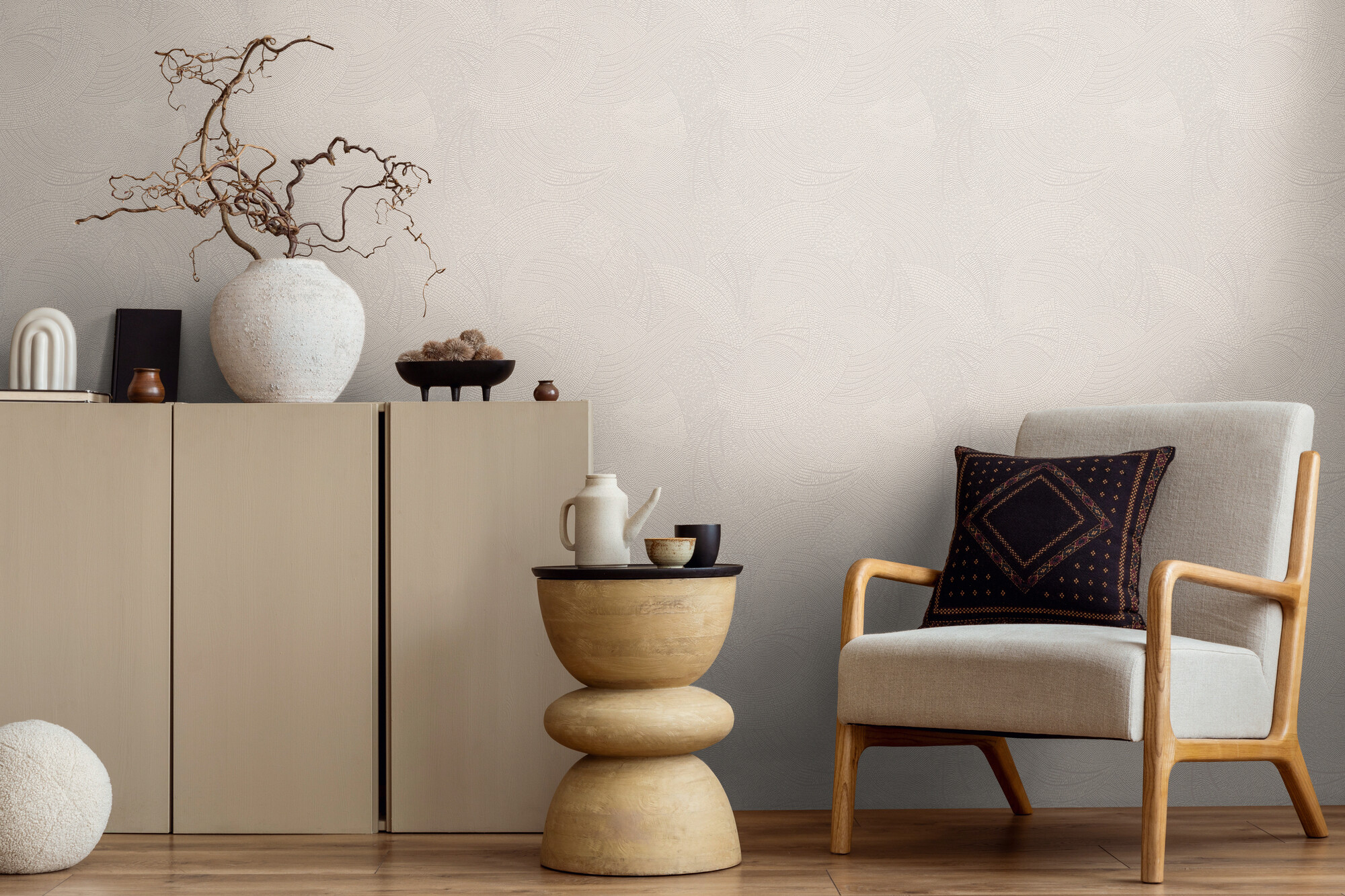 A.S.Creation Vliestapete grau weiß B/H/D: ca. 53x1005x9,2 cm