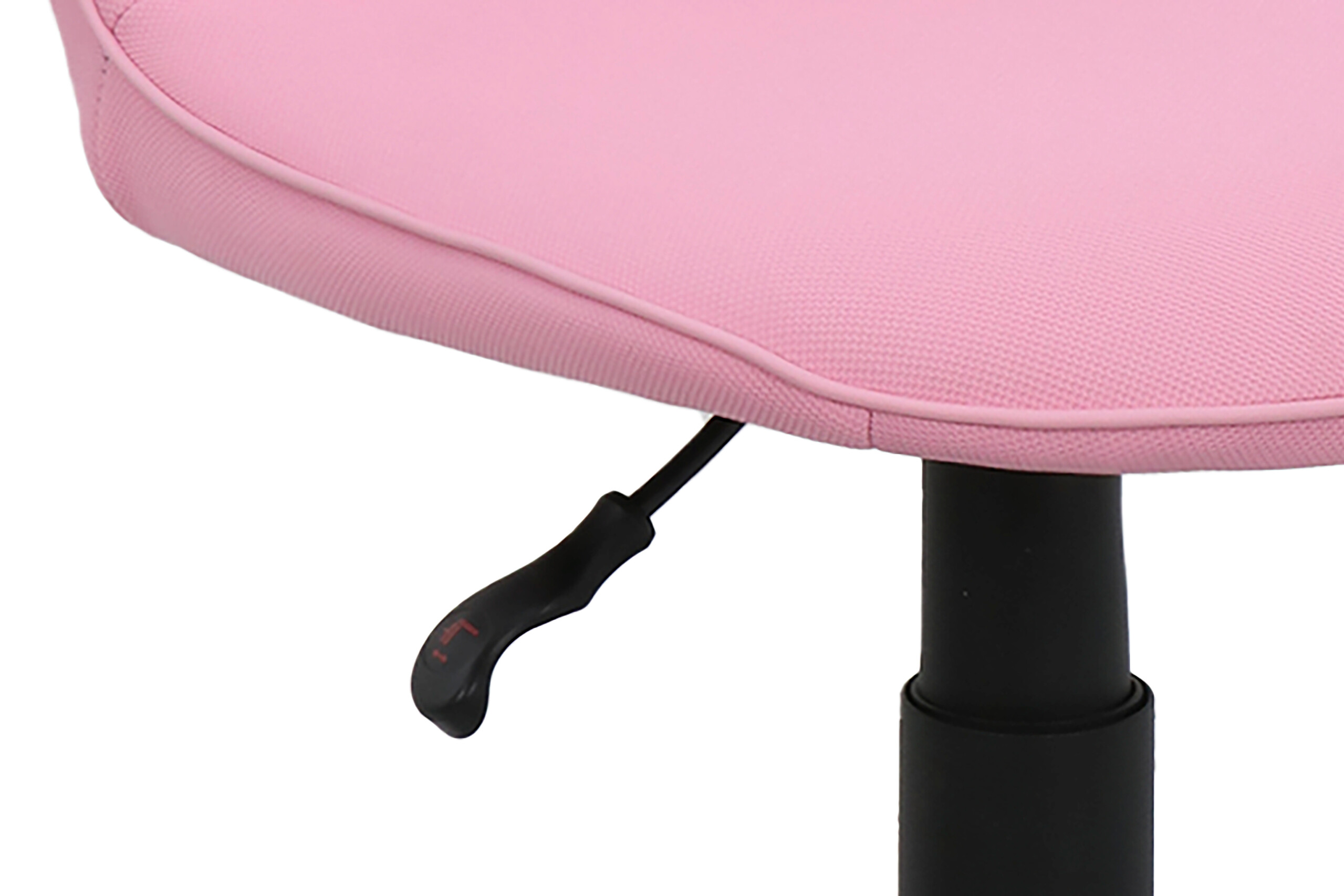 Drehstuhl TROLLY schwarz pink Metall Stoff