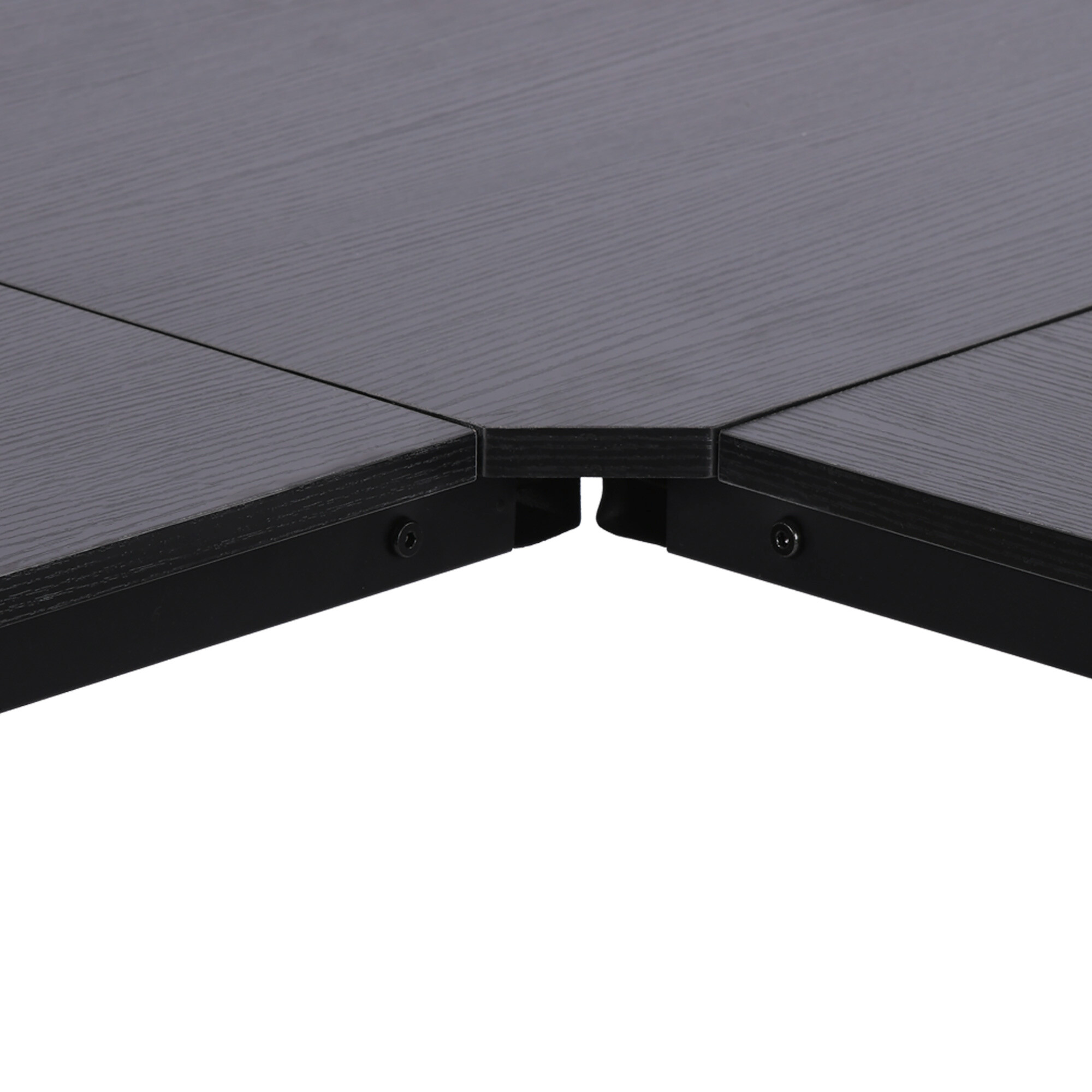 Computertisch 836-122BK schwarz B/H/L: ca. 150x76x150 cm