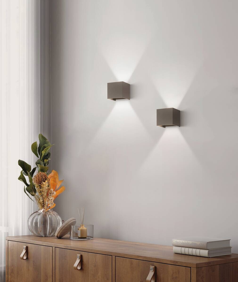 LED-Außen-Wandleuchte 30259 schwarz B/H/T: ca. 11x10x10 cm