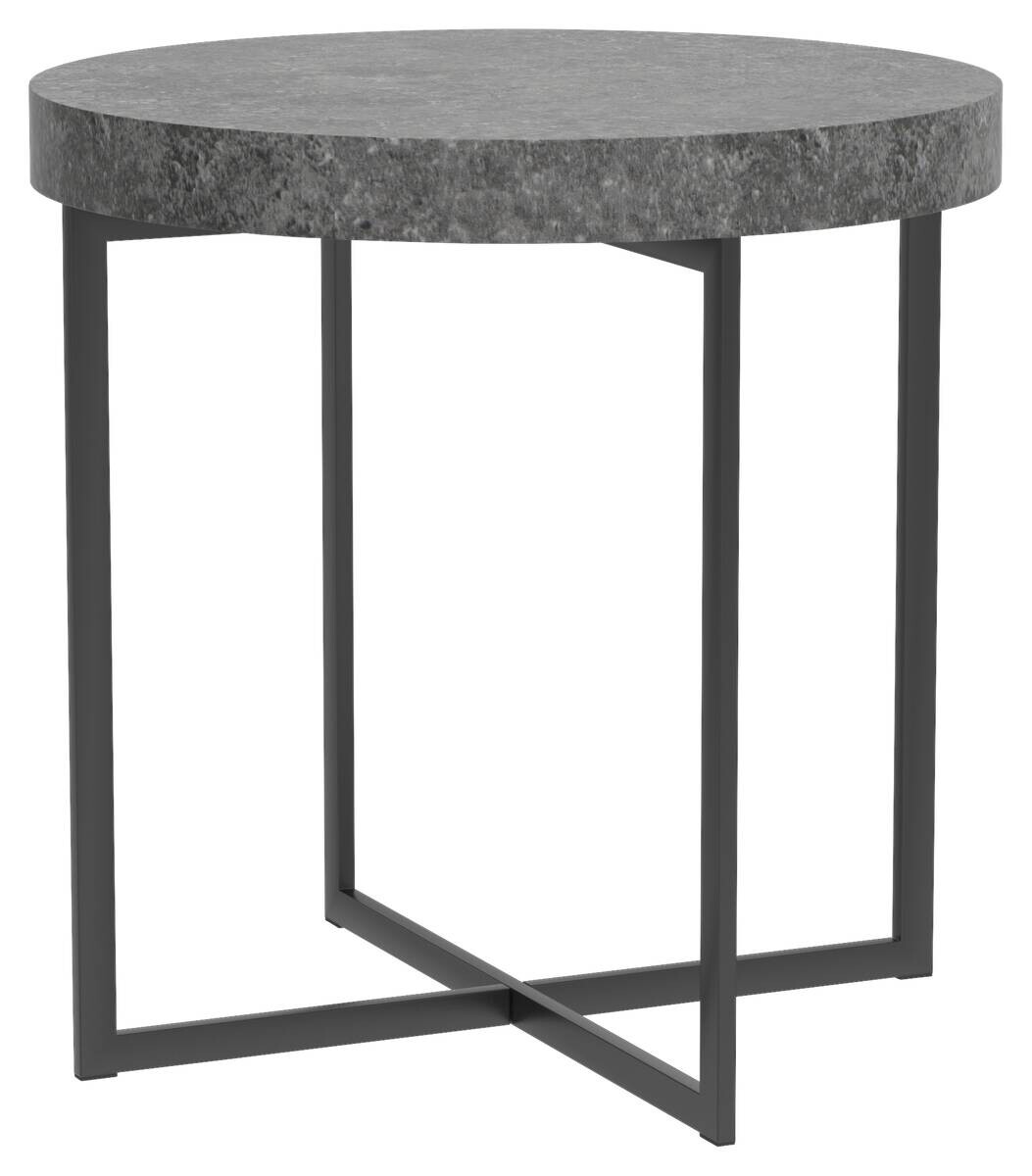 Beistelltisch Celina Beton Optik schwarz B/H/T: ca. 50x50x50 cm