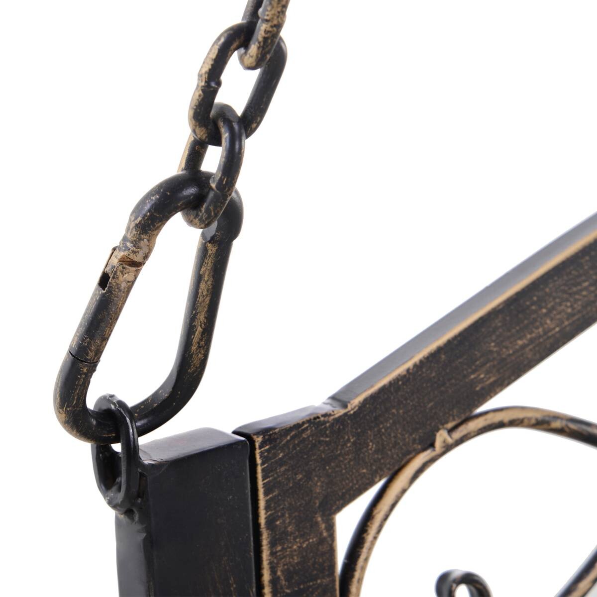 Outsunny Gartenschaukel bronze Metall B/H/L: ca. 123x175x167 cm