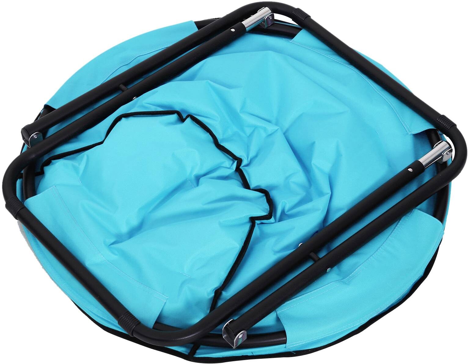 Outsunny Campingstuhl blau Kunststoff B/H/L: ca. 80x75x80 cm