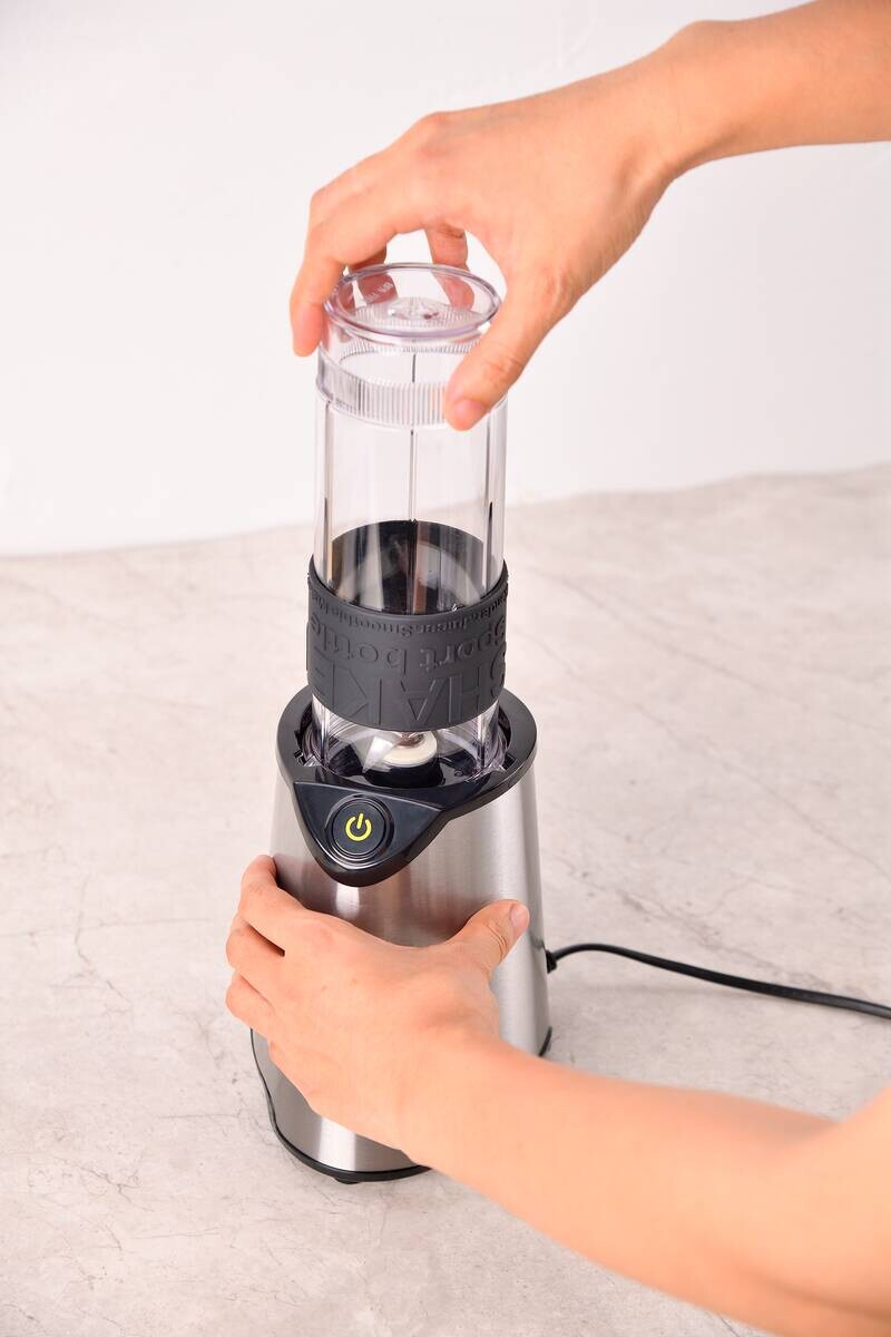 BERGNER Standmixer BG-51027-BK silber Kunststoff Silikon B/H/L: ca. 12x35x14 cm