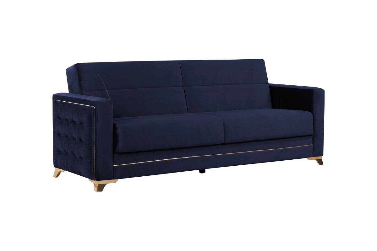 Sofa 3-2-1 Cavana nachtblau Microfaser