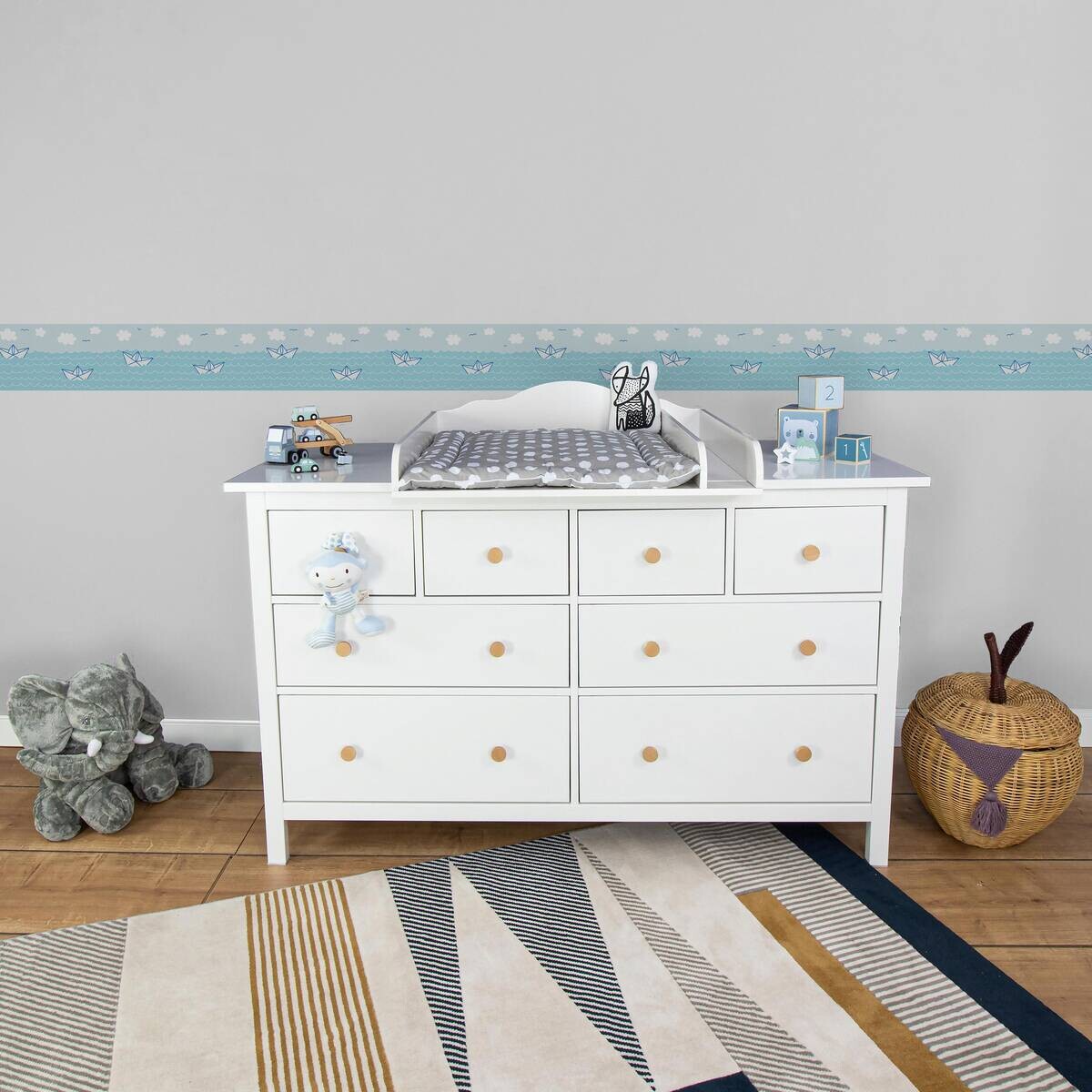 A.S.Creation Bordüre weiß B/H/D: ca. 15,5x500x5,7 cm