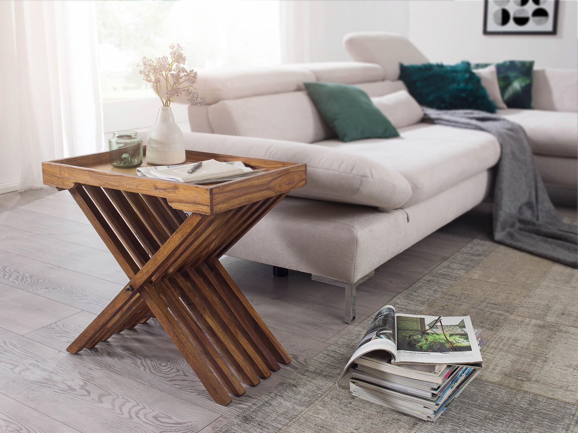 Beistelltisch rosenholz Holz B/H/T: ca. 60x57x40 cm Beistelltisch rosenholz Holz B/H/T: ca. 60x57x40 cm