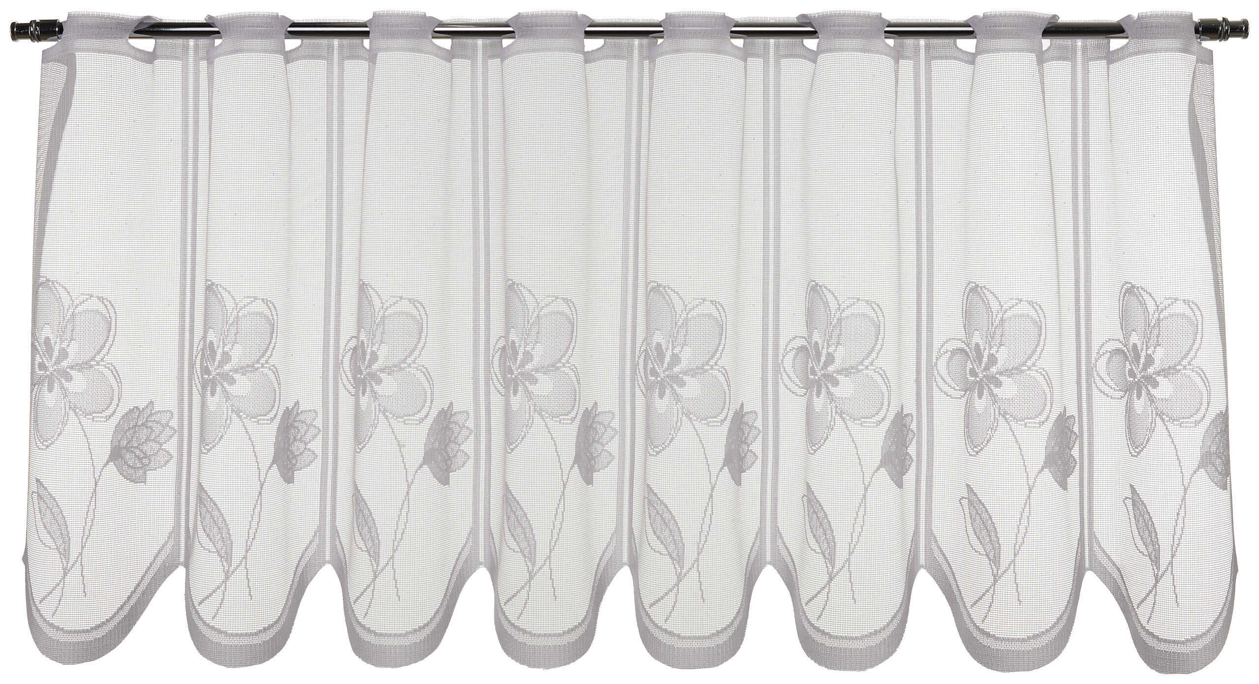 Sensation Scheibengardine weiß B/L: ca. 145x45 cm Sensation Scheibengardine weiß B/L: ca. 145x45 cm