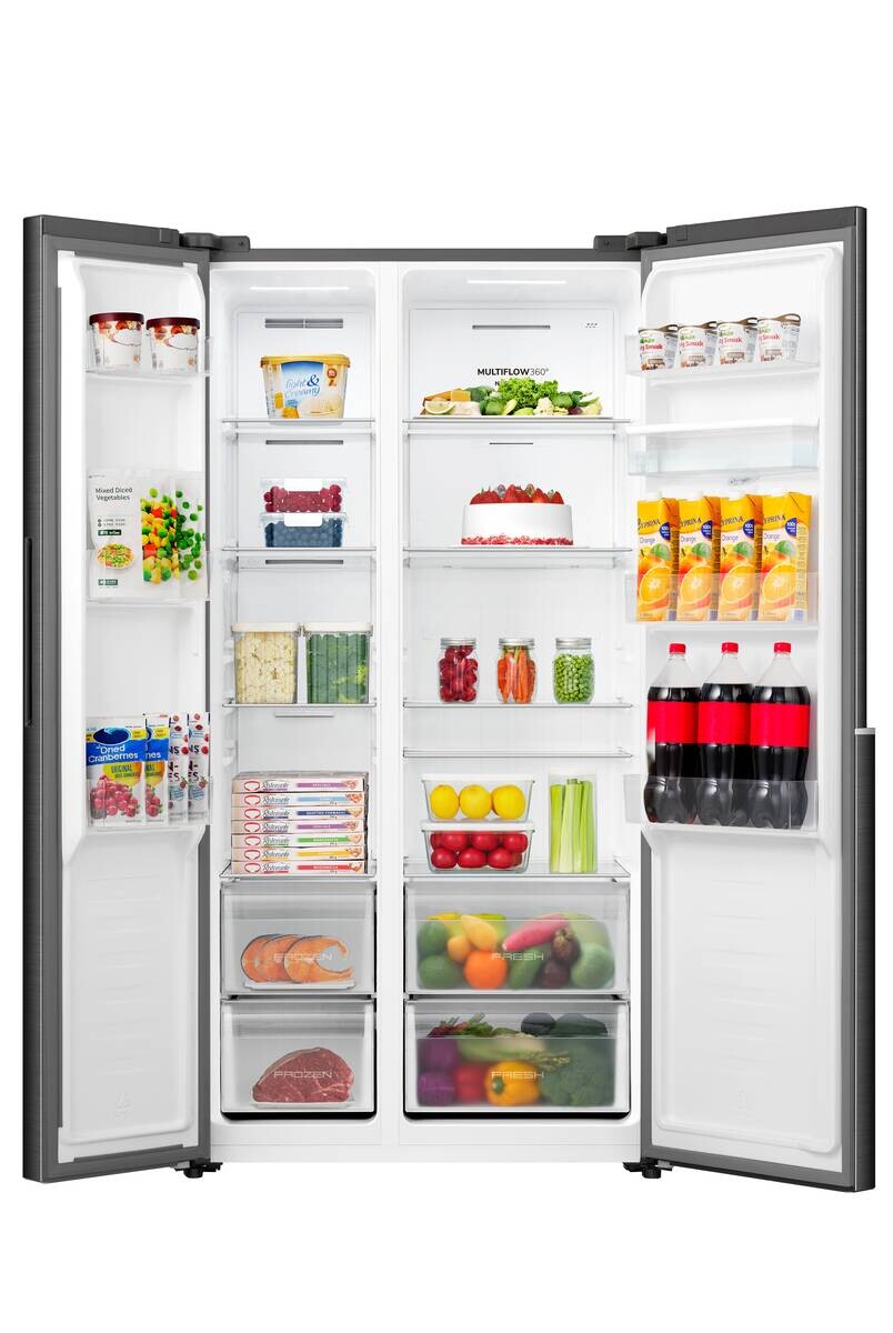 Gorenje Side-by-side Kühl-/Gefrierkombination NRS917E41BXWD schwarz B/H/T: ca. 91,1x178,6x61,5 cm