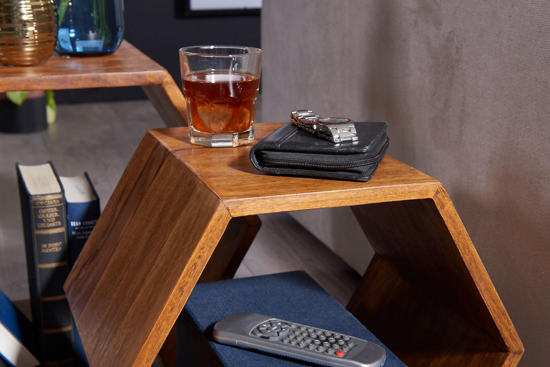 Beistelltisch 2er-Set natur Echtholz