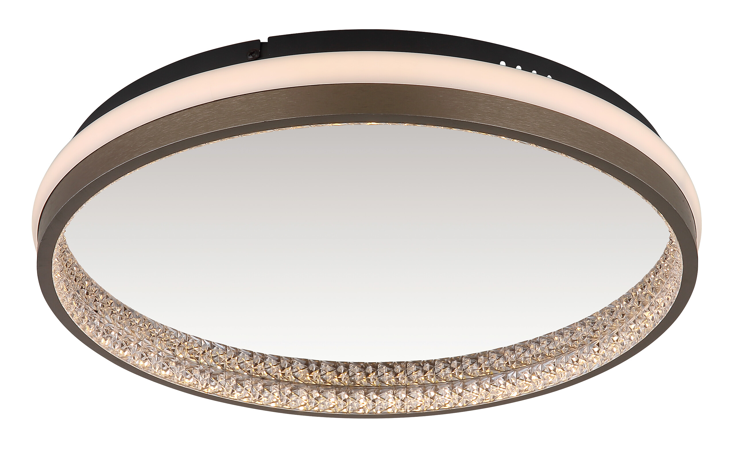 GLOBO LED-Deckenleuchte Opal dunkelgrau mattschwarz Kunststoff Metall H/D: ca. 6x39,7 cm 1 Brennstellen