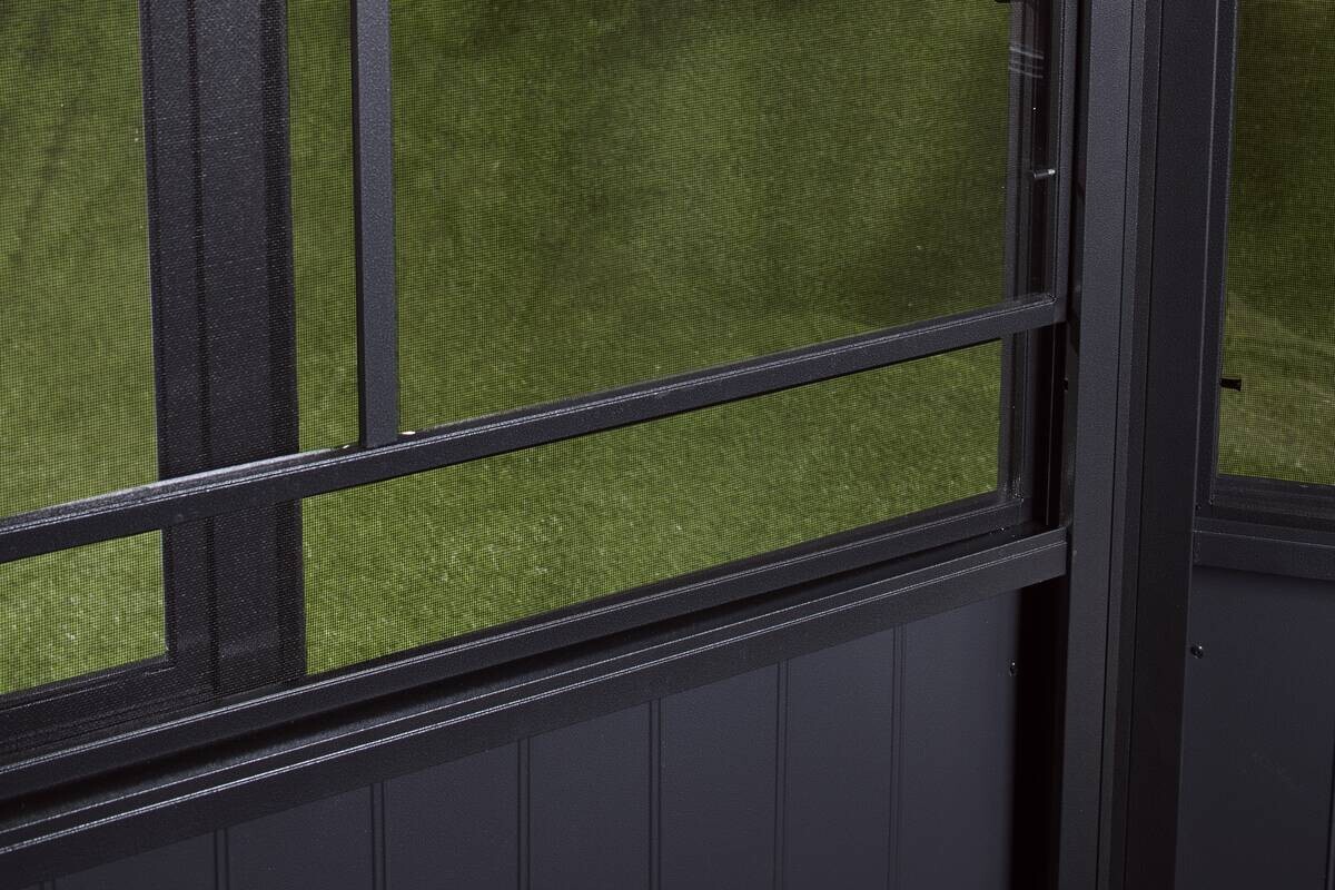 Sojag Terrassenüberdachung Mural anthrazit Aluminium B/H/L: ca. 404x244,5x308,96 cm