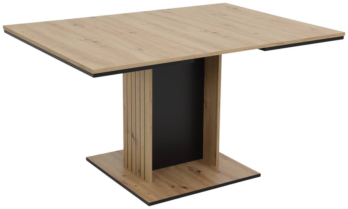 Esstisch Raul Eiche schwarz B/H/T: ca. 140x76x100 cm