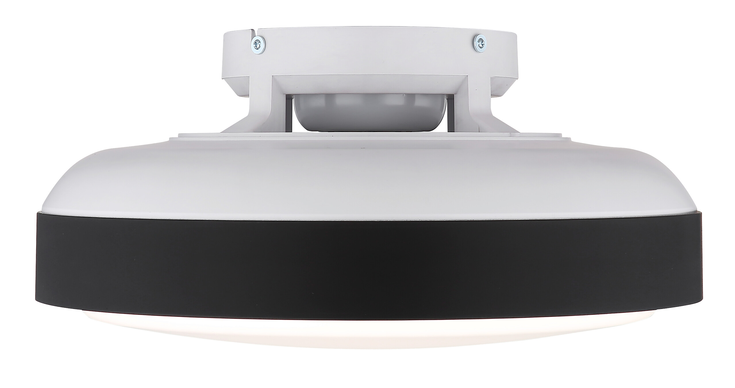 GLOBO LED-Deckenventilator mattschwarz weiß Opal Kunststoff Acryl H/D: ca. 20x45 cm 1 Brennstellen