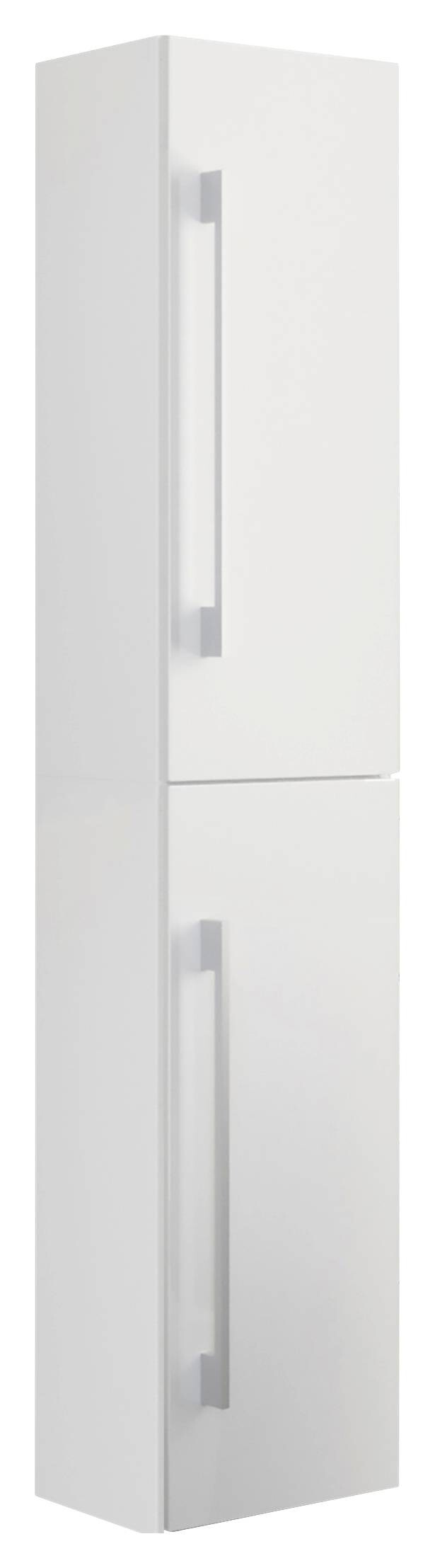 Hochschrank Badinos weiß Alu Optik B/H/T: ca. 33x150x22 cm