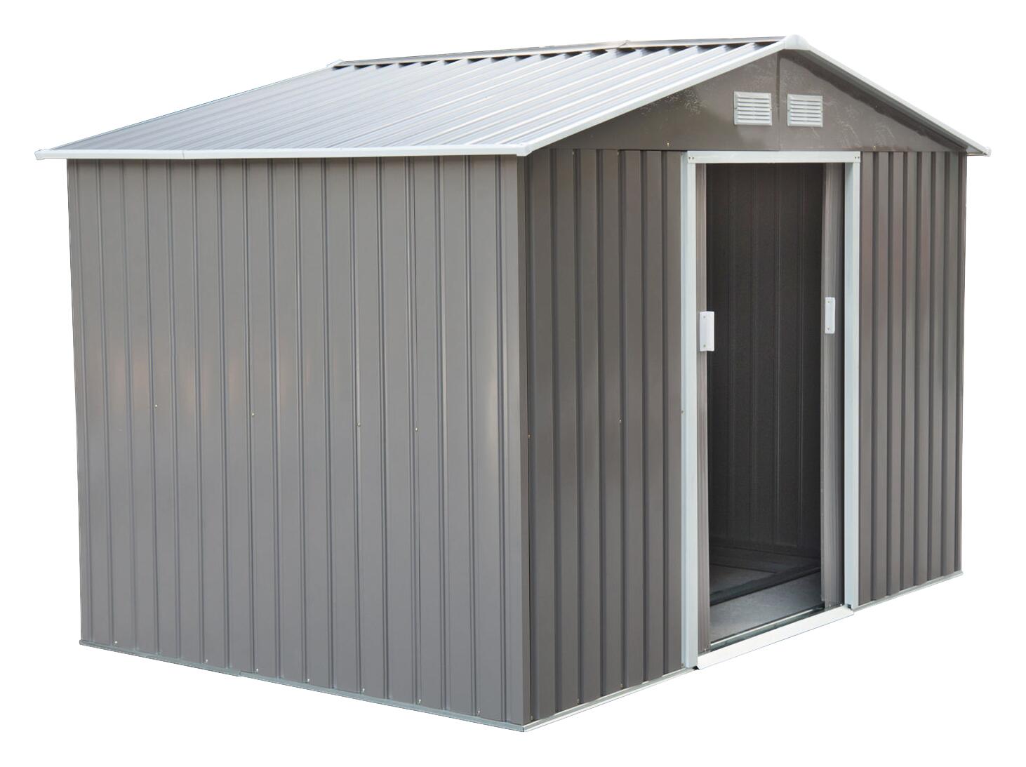 Outsunny Gartenhaus grau B/H/L: ca. 181x192x277 cm