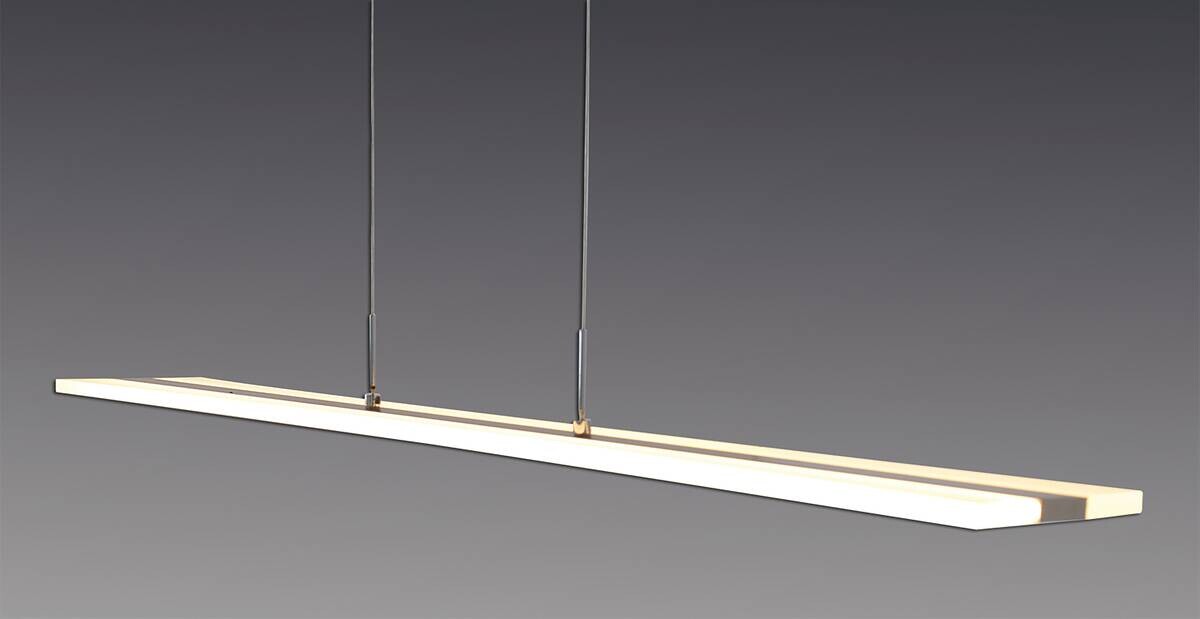 Näve Leuchten Pendelleuchte 7060150 stahlfarbig Kunststoff Metall B/H/T: ca. 16x120x100 cm null 2 Brennstellen